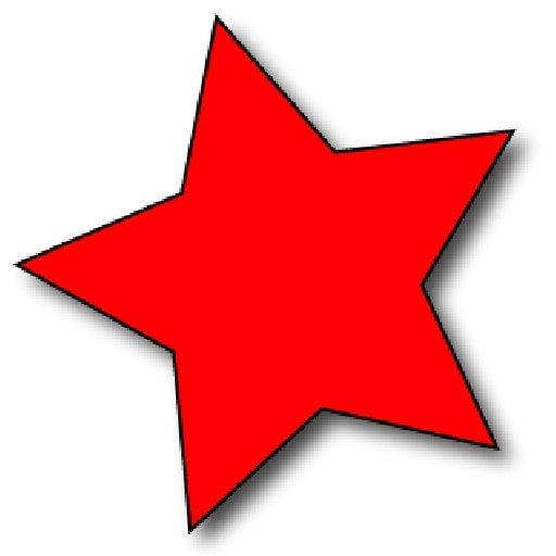 Красная звезда для вырезания