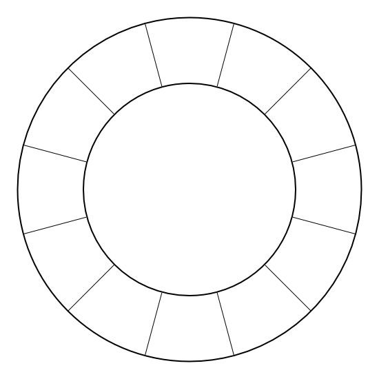 Круг для раскрашивания