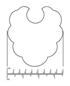 Выкройка слюнявчика для ребенка
