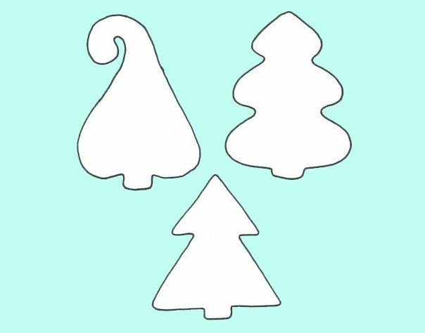 Елочка из фетра выкройка