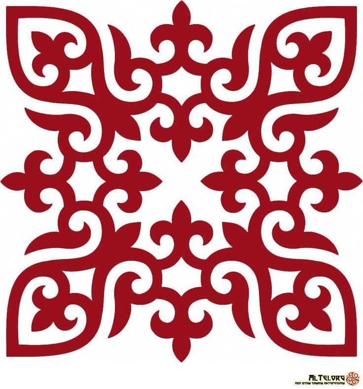 Казахский орнамент ою