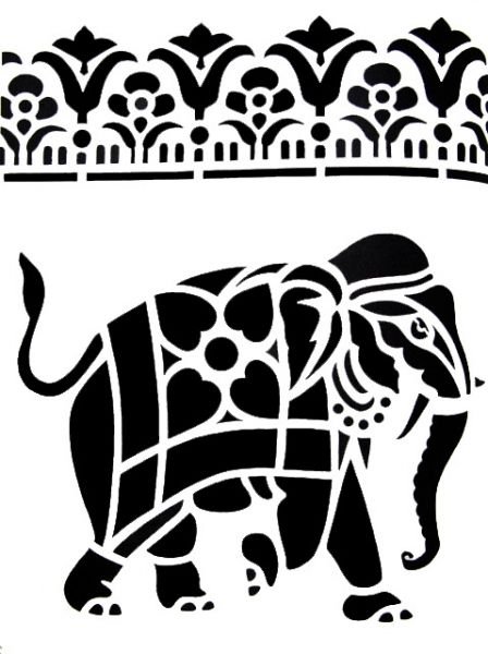 Трафарет "восточные узоры"