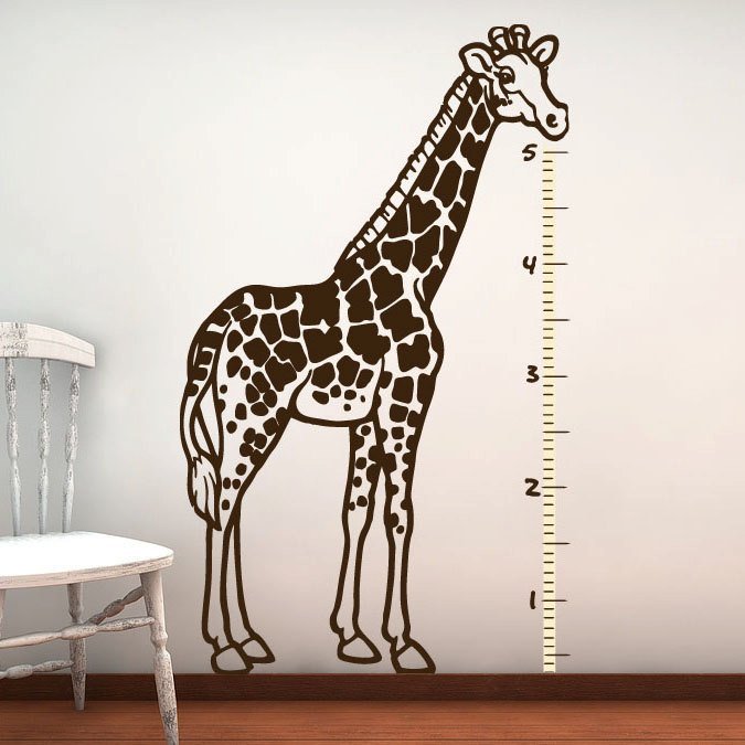 Рисование на стенах Жираф