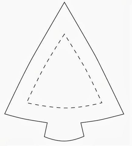 Елка треугольная шаблон