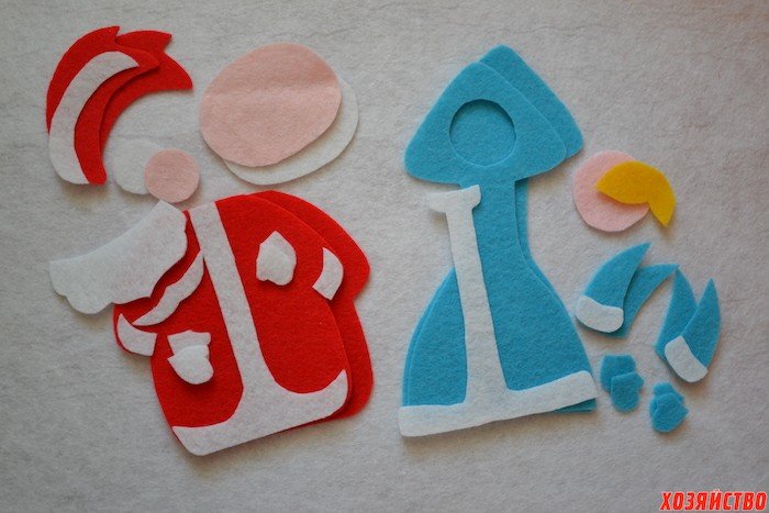 Дед Мороз из фетра