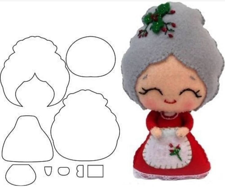 Дед и бабка из фетра