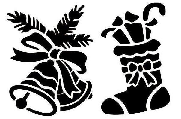 Трафареты на новый год