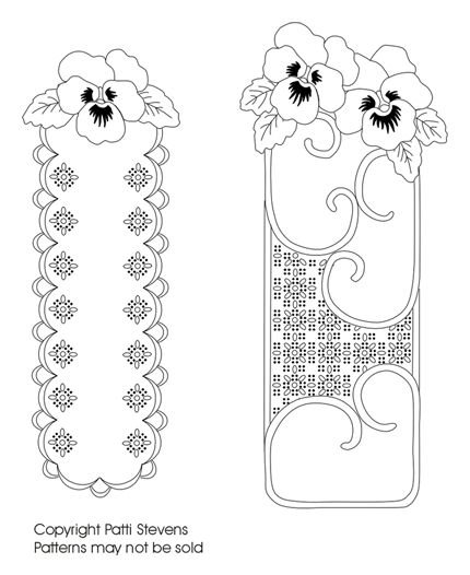 Трафарет закладки для книг