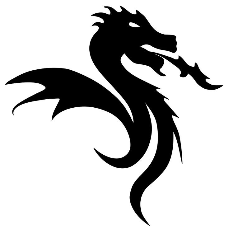 Трафарет дракона