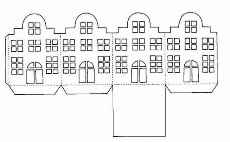 Макет бумажного домика