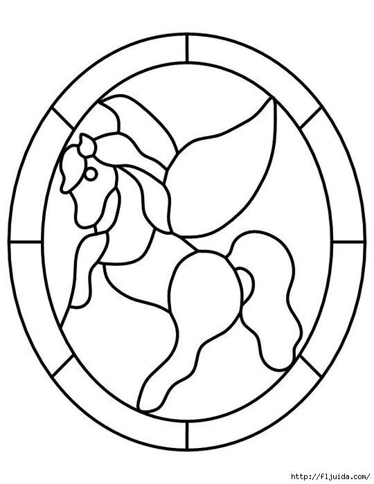 Трафарет для витража для детей