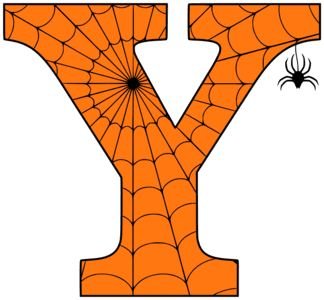 Halloween трафареты букв