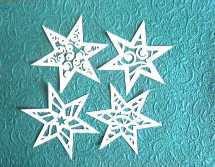 Резные звезды из бумаги