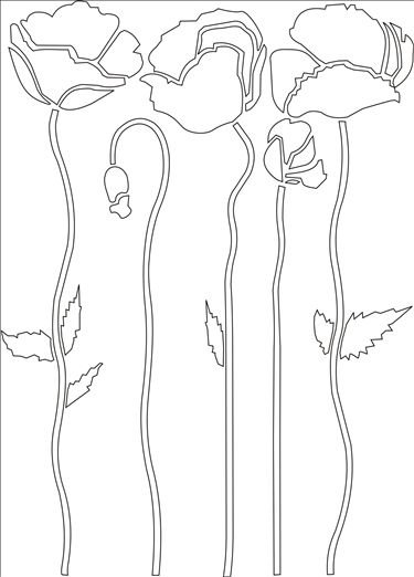 Роспись вазы трафареты