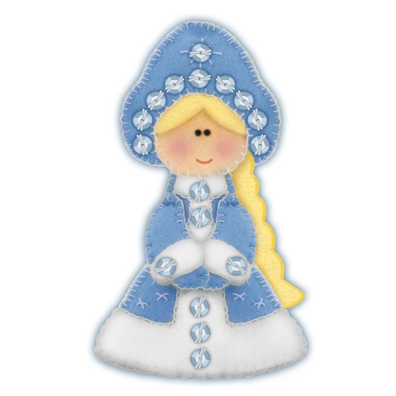 Снегурочка из фетра