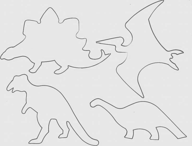 Динозавры для вырезания из бумаги