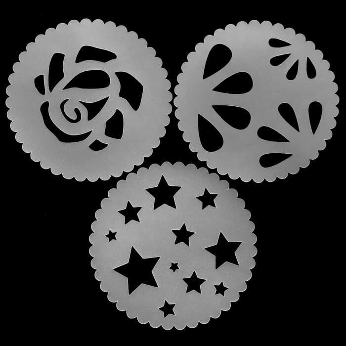 Трафареты для украшения выпечки