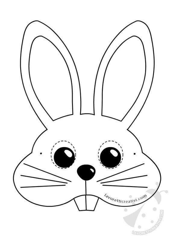 Маска раскраска для детей