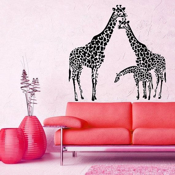 Наклейка Жираф на стену