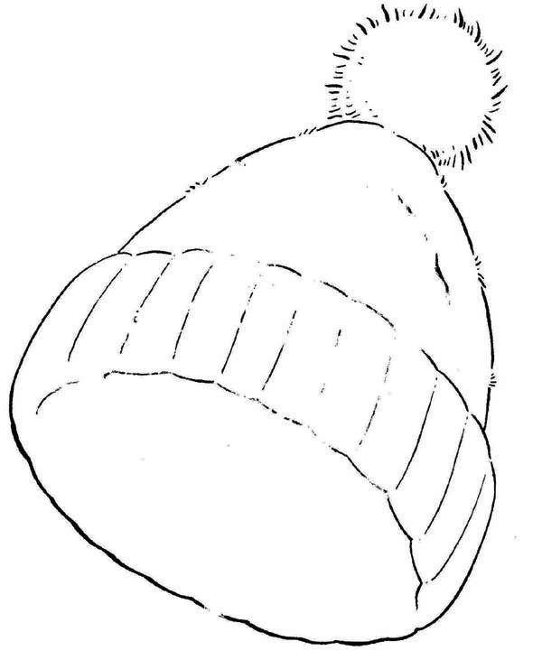 Раскраска шапочка для детей