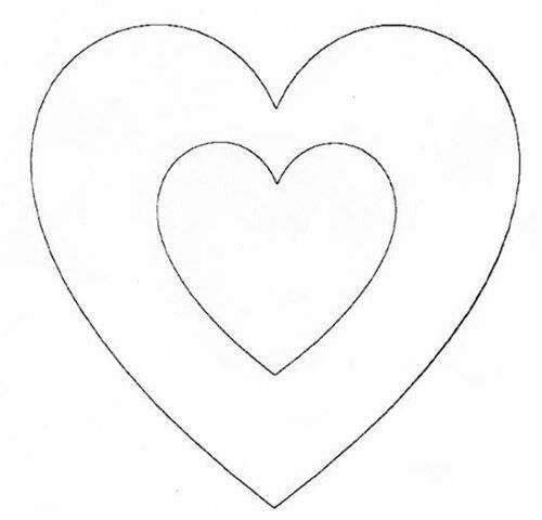 Сердечко шаблон