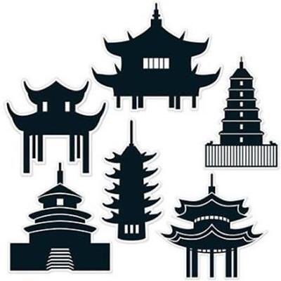 Силуэт китайской пагоды