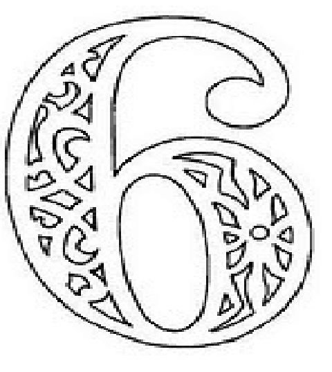 Трафарет "цифры"