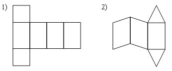Развертка наклонной треугольной Призмы