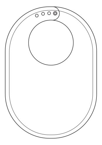 Нагрудник детский трафарет