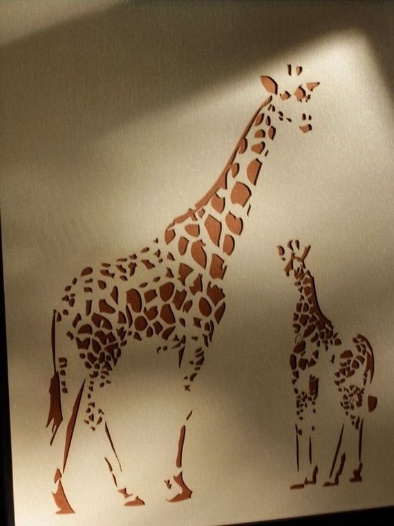 Жираф аппликация для детей