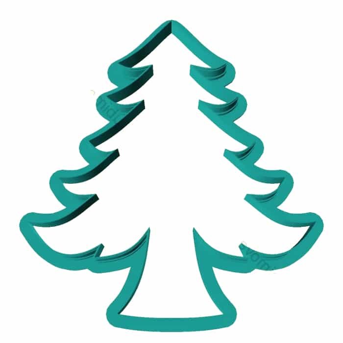 Трафарет елка для торта