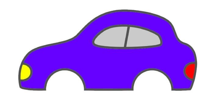 Машина без колёс для рисования