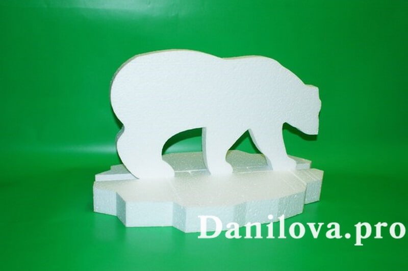 Фигурки из пенопласта медведь