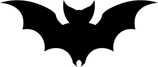 Летучая мышь трафарет