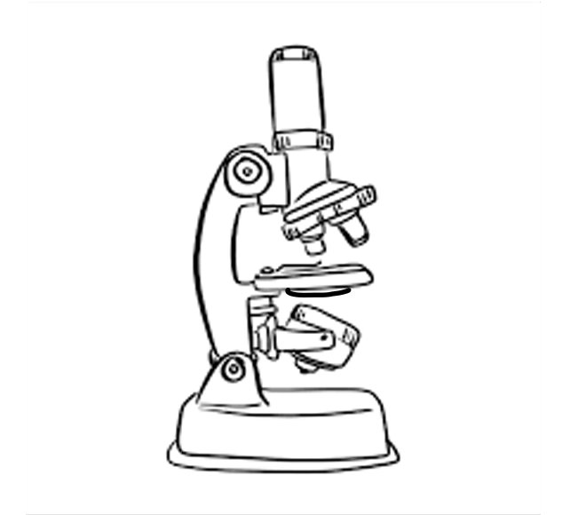 Микроскоп рисунок карандашом