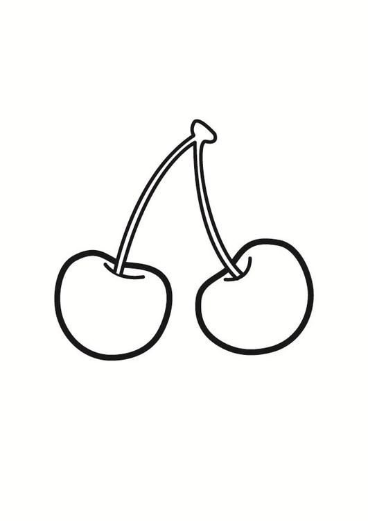 Вишенка раскраска