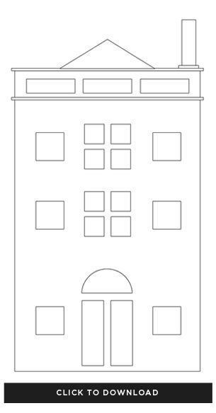 Многоэтажный дом из бумаги