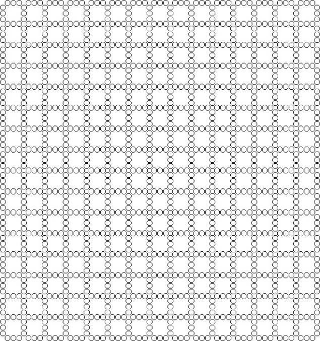 Бисерная сетка схема