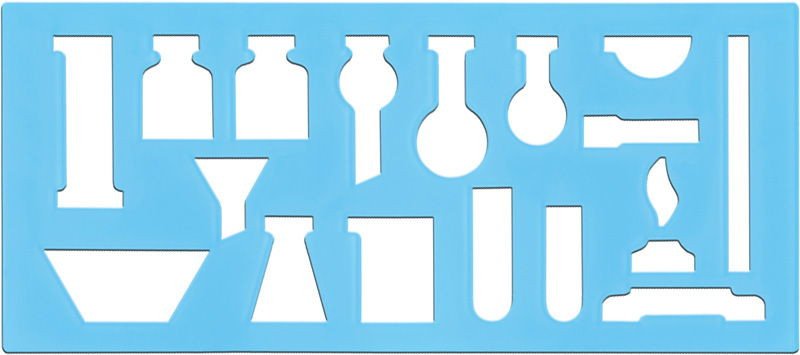 Трафарет линейка СТАММ тт51 химика