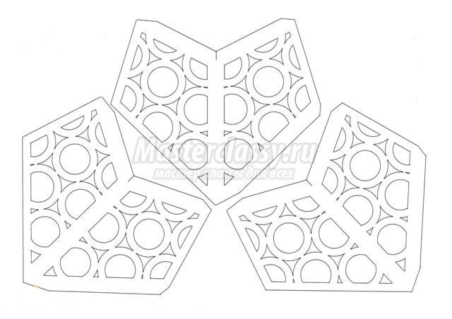 Узор для бумажного фонарика