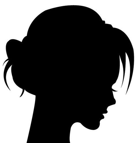 Профиль женщины силуэт