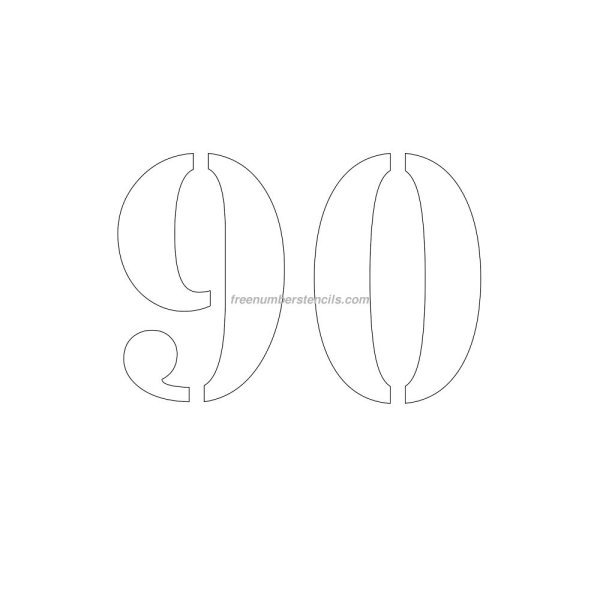 цифра 90
