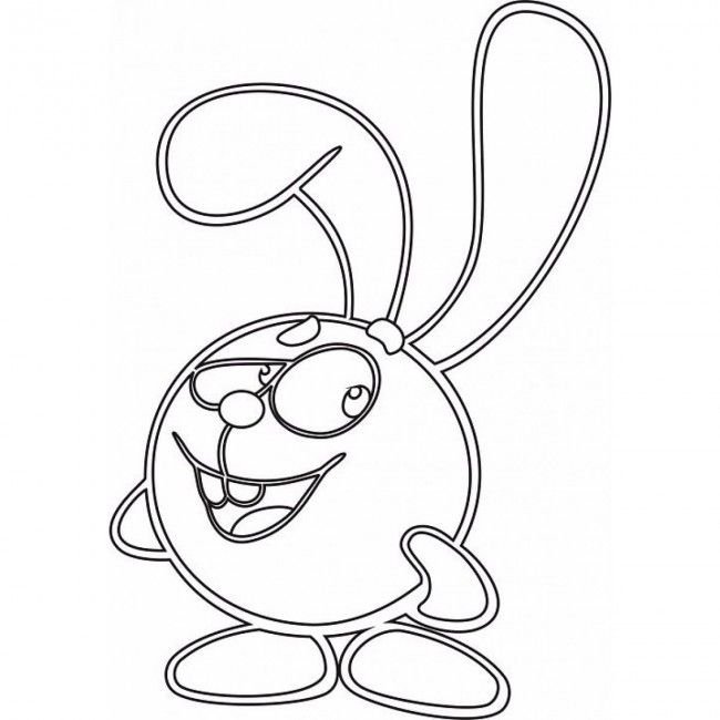 Смешарики трафарет