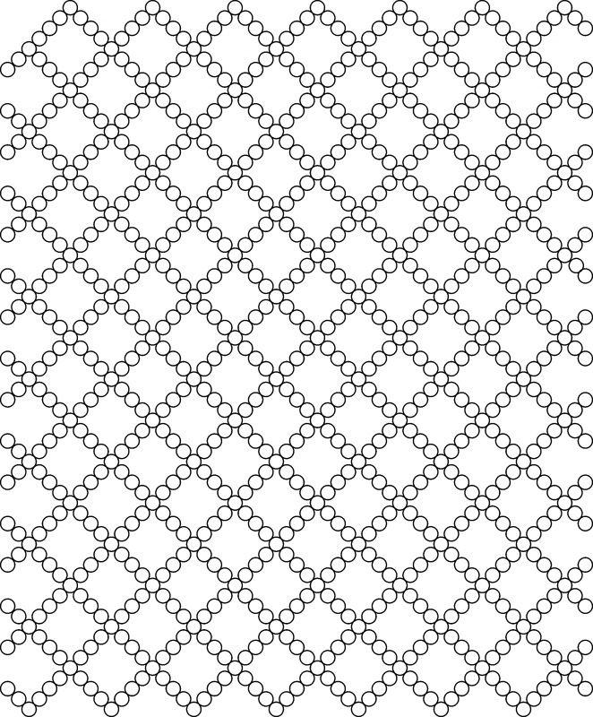 Сетка для плетения бисером