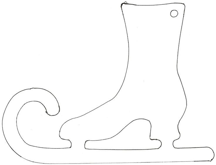 Коньки трафарет