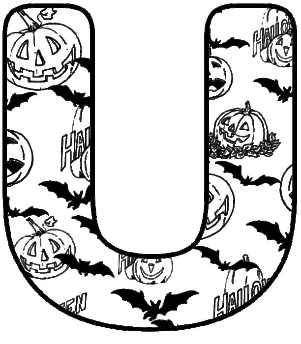 Halloween буквы