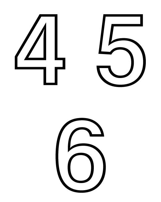 Изображение цифр