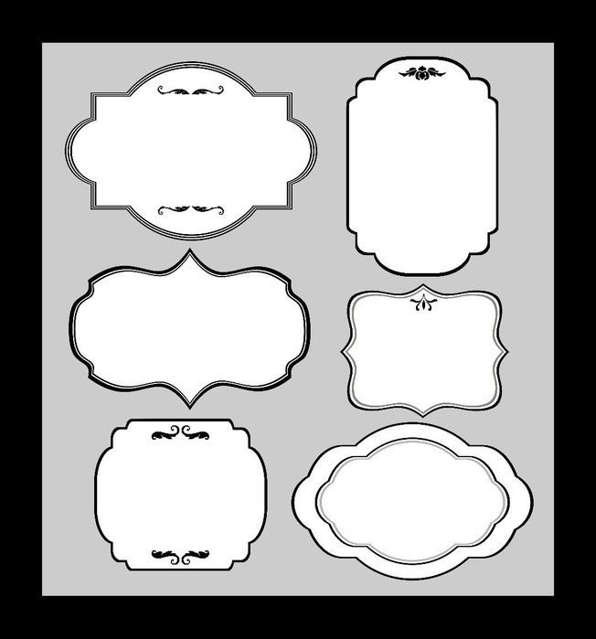 Рамки для надписей Скрапбукинг
