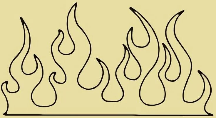 Картинки огня для срисовки
