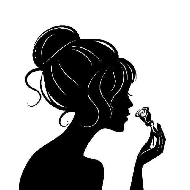 Силуэт женской головы